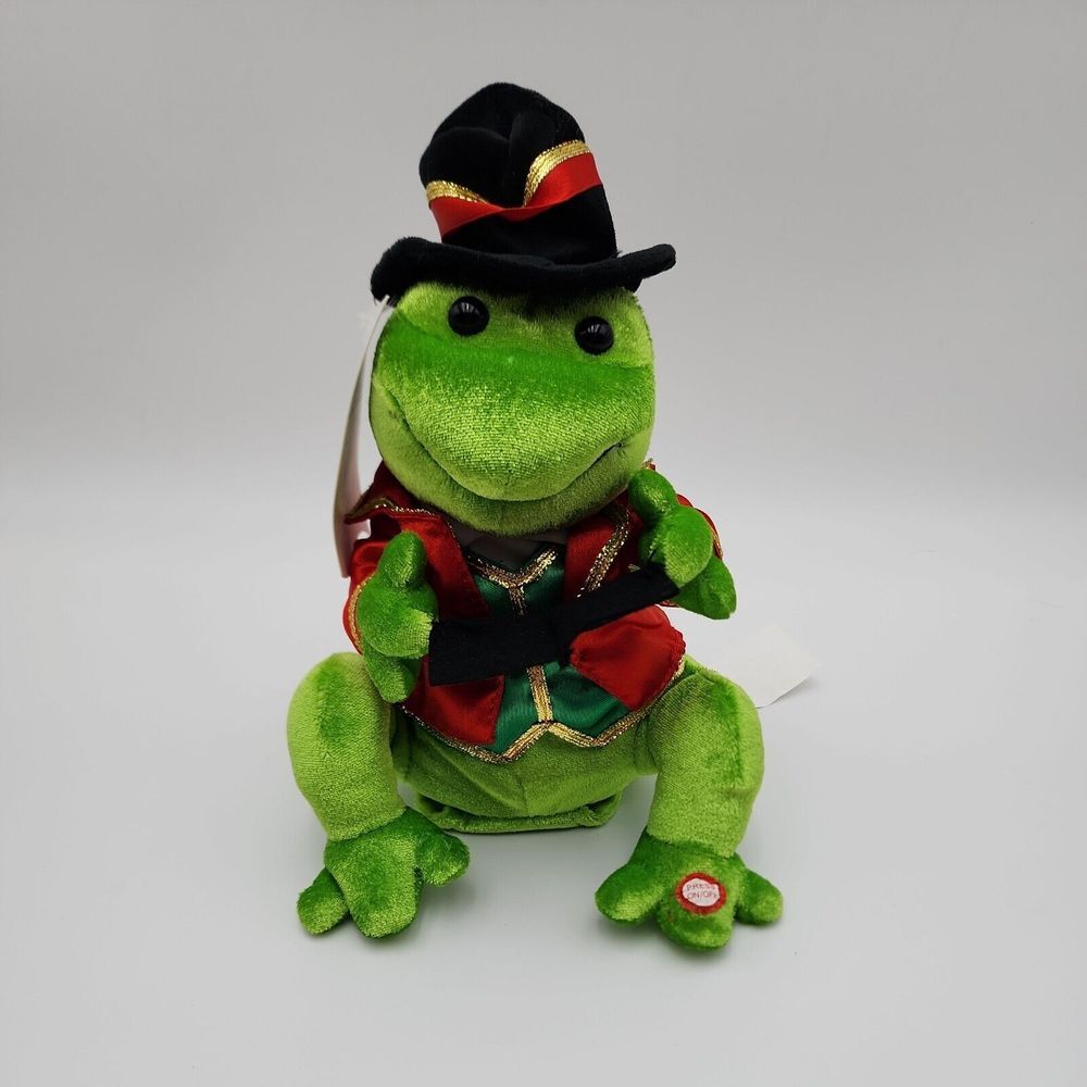 Vintage Gemmy Frogz Rock It Dancing Animated Carol Frog‎ Sings "Deck The Halls"
